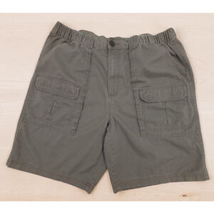 Croft & Barrow Men’s Brown Flex Waist Shorts Size 38 Cotton Casual 21” Length